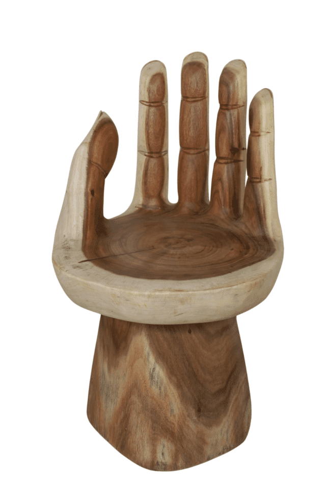 Suar houten handstoel draaibaar