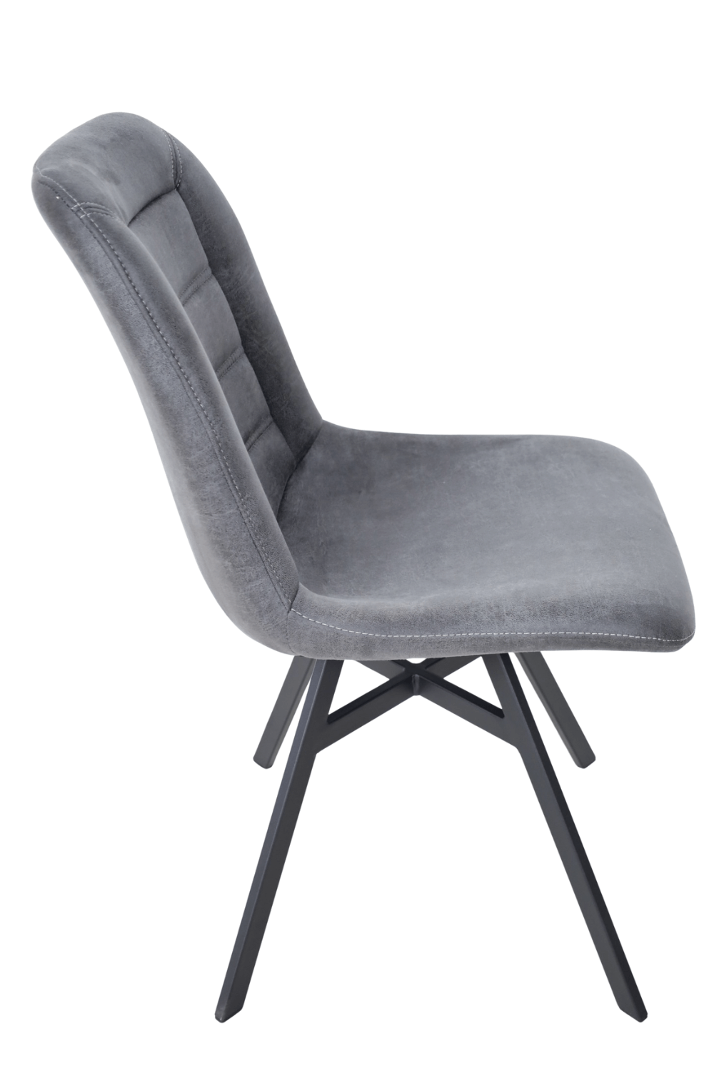 Eetkamerstoel zonder armleuningen Antraciet Diamond Niels