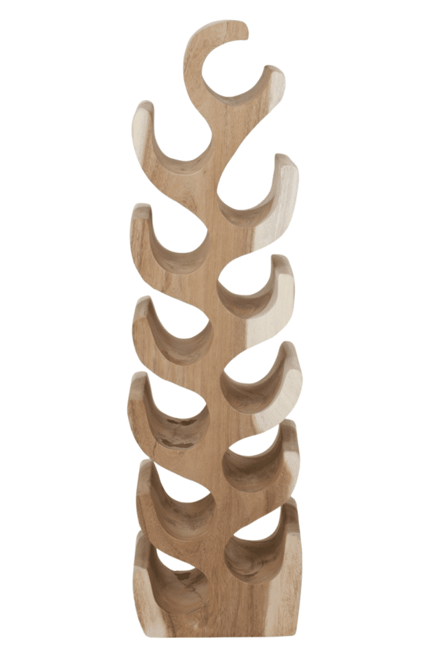 Suar houten speels wijnrek 26x17x100 cm
