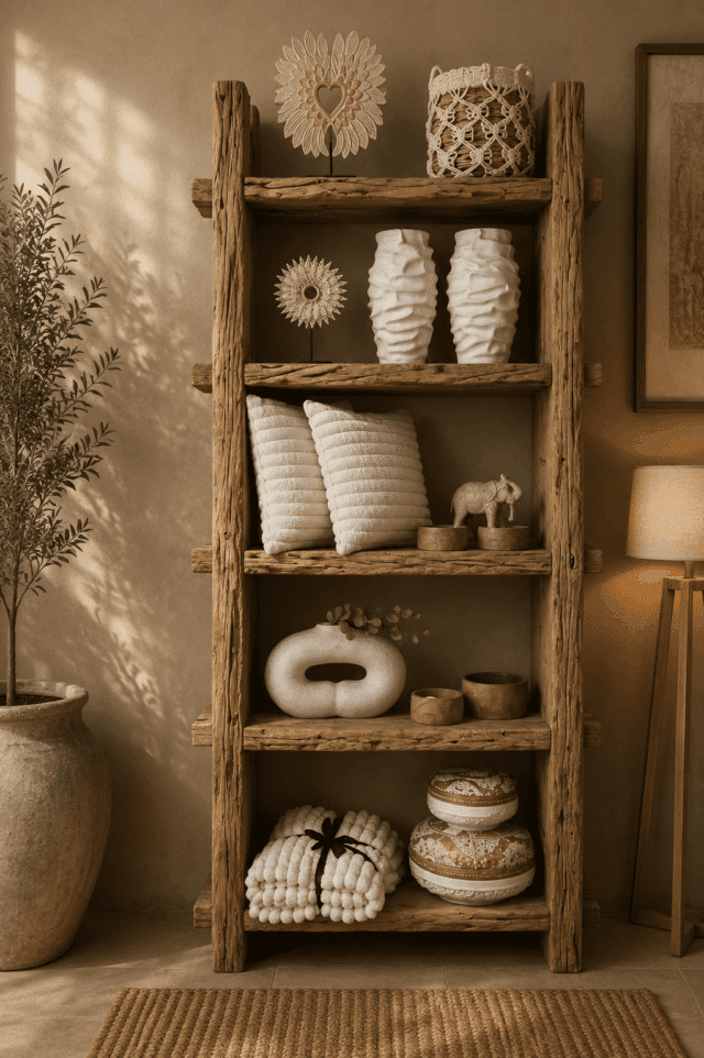 Boekenrek-oud-hout