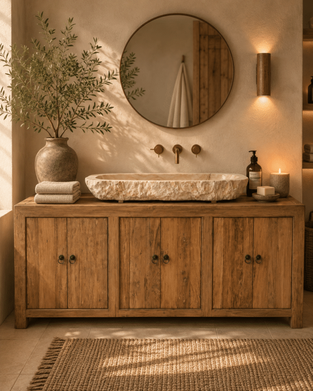 Chinees Badkamermeubel 200 cm teak hout