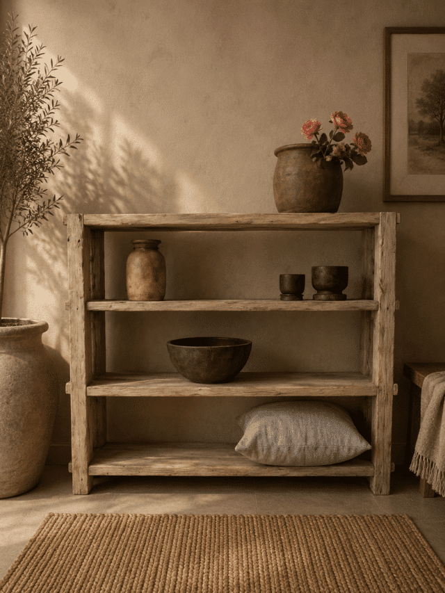 Oud-houten-Boekenkast-rek-half-hoog-170x37x141cm-