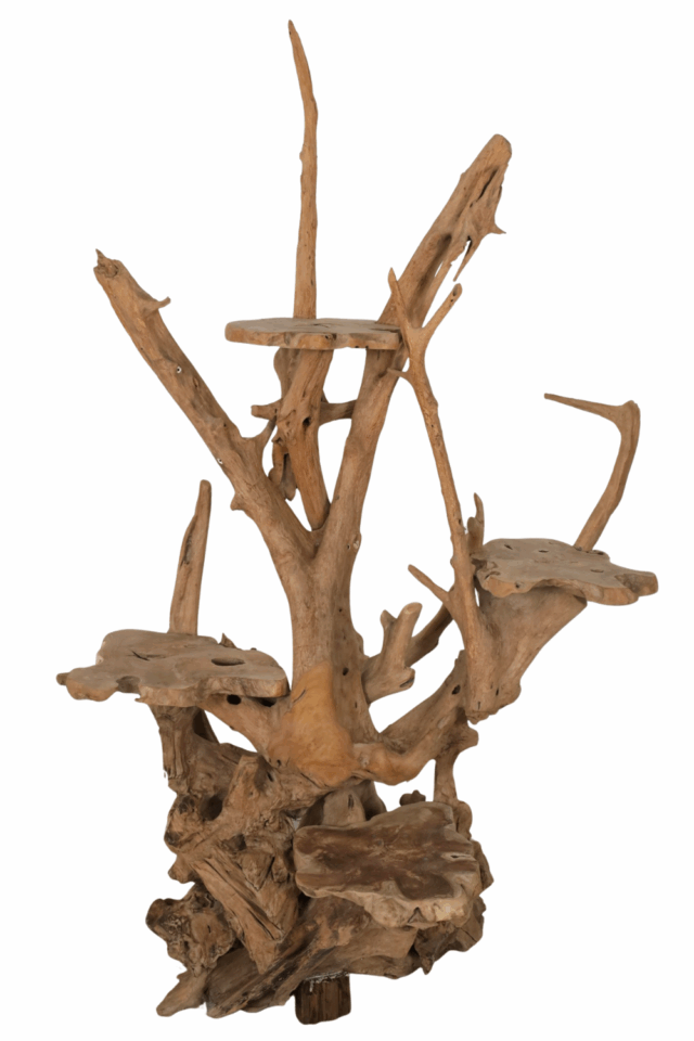 Wortelteak Kattenpaal 135x80x215 cm