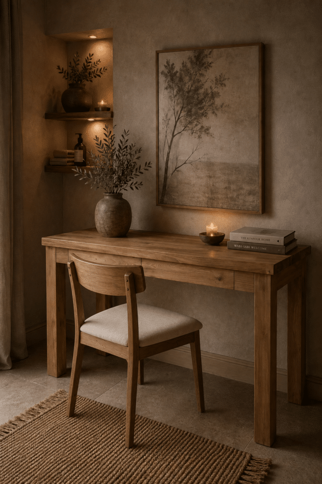 Teak houten Bureau
