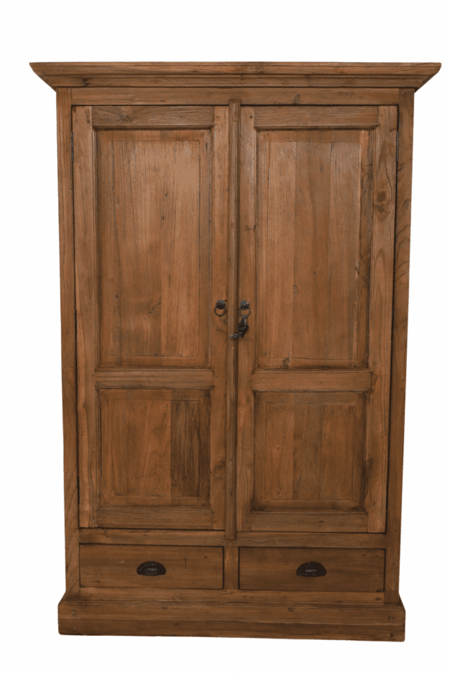 Teak houten meidenkast 100x45,5x150 cm