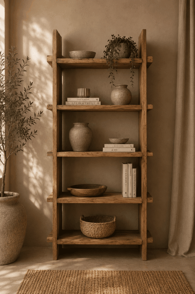 Teak-houten-rek-boekenrek-105x35x200-cm