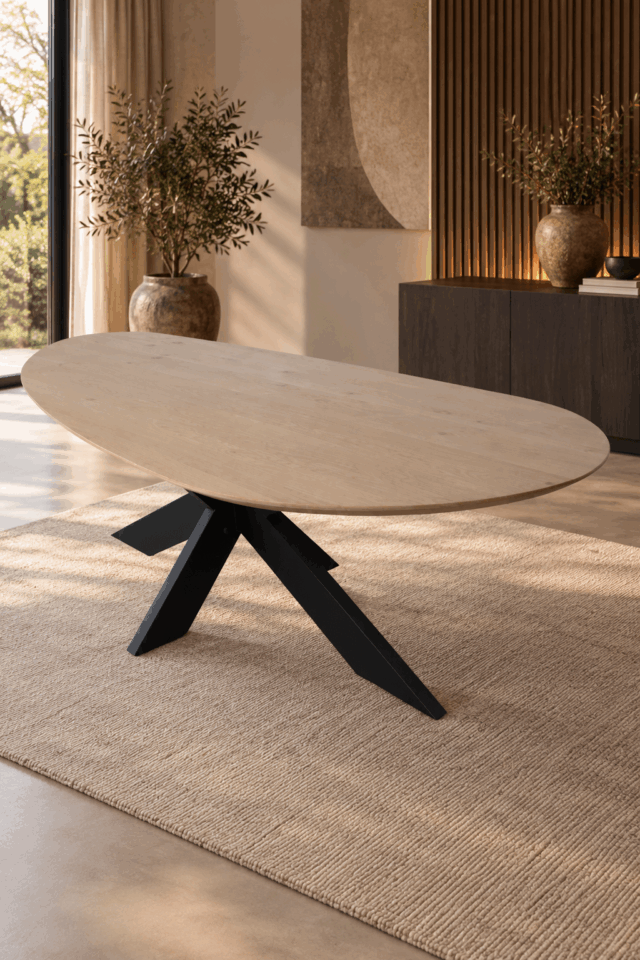 Eiken-organische-vorm-eettafel-270x109x77-cm