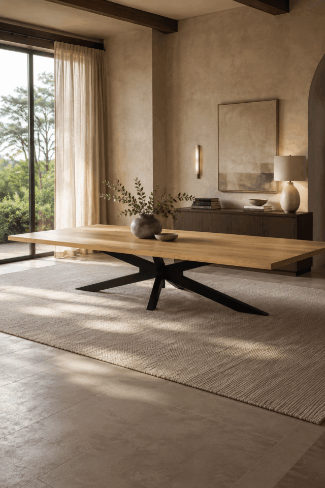 Super-grote-teak-houten-tafel-350x110x78-cm